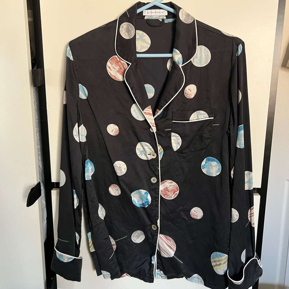 Olivia von Halle silk top